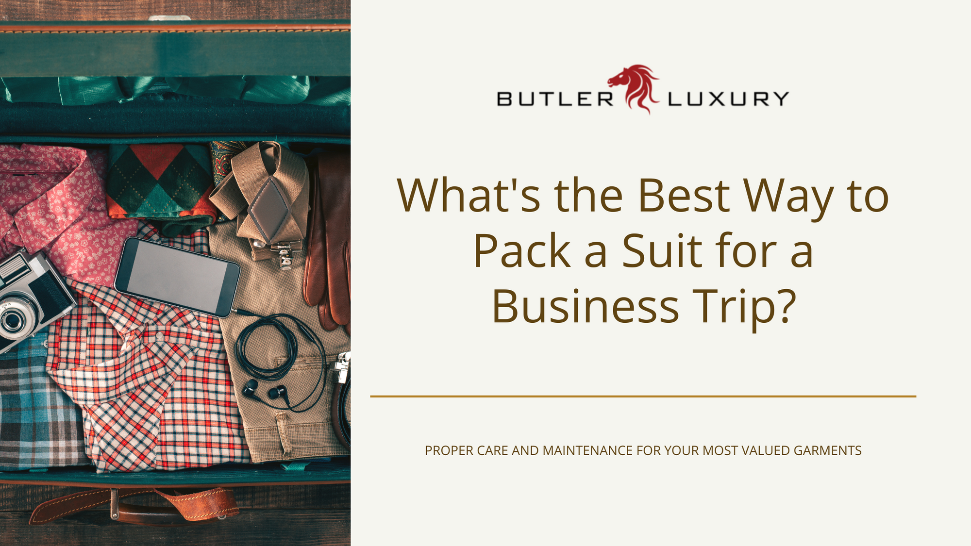 Ask the Butler: What's the Best Way to Pack a Suit for a Business Trip?
