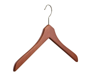 Butler Luxury Wooden Shirt Hanger in Deep Butterscotch